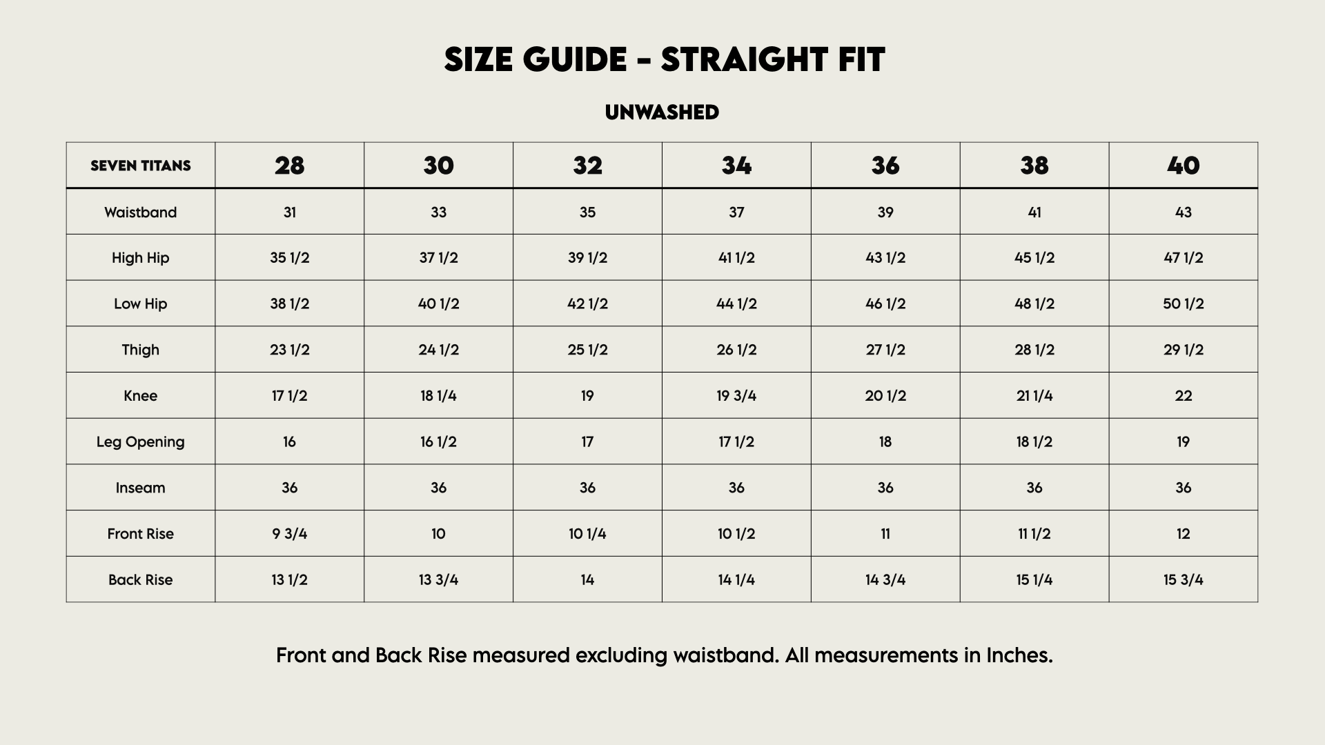 Size Guide